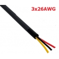 สายไฟ 3x26 AWG 3 คอร์ ราคาต่อ 1 เมตร